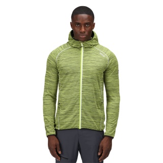 Regatta Fleece Jacket Yonder Hoody (durable, stretchy) lime green Men